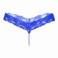 Original Simple Color Sexy Lace T-Pants, Pearl Massage Panties, Women'S Transparent Seamless Sexy Thong 2142