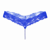 Original Simple Color Sexy Lace T-Pants, Pearl Massage Panties, Women'S Transparent Seamless Sexy Thong 2142
