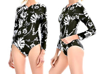 One-Piece Bikini Swimsuit Long Sleeve Sexy Surfing Suit Sunscreen Swimwear European And American Ladies Hot Style
