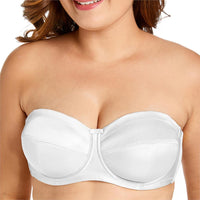 Non-slip strapless bra