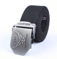 Men'S Thick Woven Casual Pants Belt