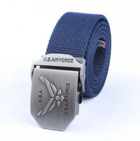 Men'S Thick Woven Casual Pants Belt