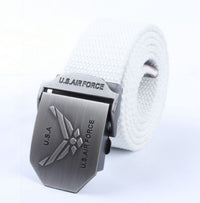 Men'S Thick Woven Casual Pants Belt