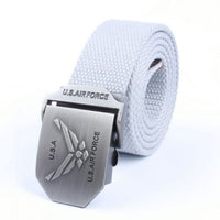 Men'S Thick Woven Casual Pants Belt