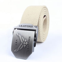 Men'S Thick Woven Casual Pants Belt