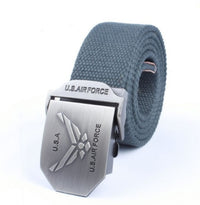 Men'S Thick Woven Casual Pants Belt
