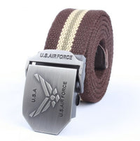Men'S Thick Woven Casual Pants Belt