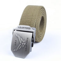 Men'S Thick Woven Casual Pants Belt