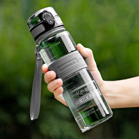 UZSPACE BPA FREE Tritan sports water bottle with wide mouth and 1-click