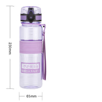 UZSPACE BPA FREE Tritan sports water bottle with wide mouth and 1-click
