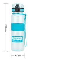 UZSPACE BPA FREE Tritan sports water bottle with wide mouth and 1-click