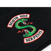 Knitted hat with embroidery