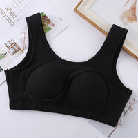 Cotton Anti-expansion Anti-Sag Gathering Adjustment Sports Bra
