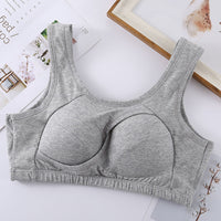Cotton Anti-expansion Anti-Sag Gathering Adjustment Sports Bra