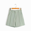 Wide Leg High Waist Shorts, Short Pants, Women'S Summer Loose Straight Five-Point Pants, Summer Suit Pants, Women'S Thin Section