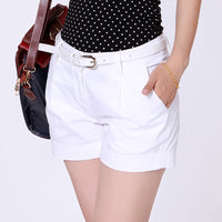 Women'S Casual Pants Women'S Mid-Waist All-Match Cotton Outer Wear Five-Point Pants Solid Color Leggings