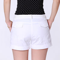 Women'S Casual Pants Women'S Mid-Waist All-Match Cotton Outer Wear Five-Point Pants Solid Color Leggings