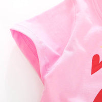 Summer New Short-Sleeved T-Shirt Knitted Pure Cotton Girl t-Shirt