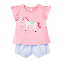 Girls' Suit Knitted Cotton Children's Suit