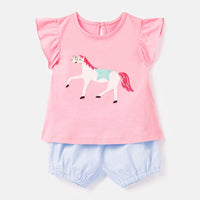 Girls' Suit Knitted Cotton Children's Suit