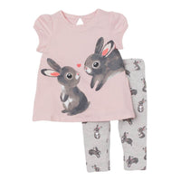 Fashion Cartoon Sleeveless Cotton Girl Suit