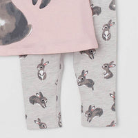 Fashion Cartoon Sleeveless Cotton Girl Suit
