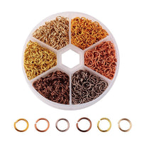 Jumping Ring Connecting Ring Combination Set Handmade Diy Jewelry Accessories 6Mm Color Aluminum Ring Opening Ring