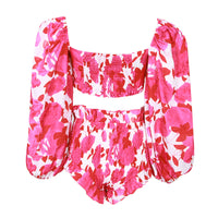 Two-Piece Short Shirt Stretch Waist Shorts