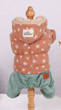 Dog Clothes Cute Padded Four-Legged Clothes For Small Dogs