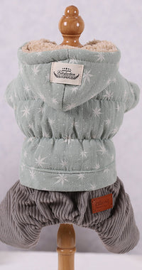 Dog Clothes Cute Padded Four-Legged Clothes For Small Dogs