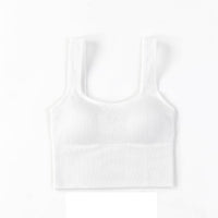 Summer New Retro Square Collar Anti-Glare Beauty Back Bra Seamless Chest Wrap Sports Camisole Ladies