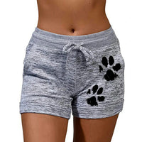 Foreign Trade Women'S Printed Bottoming Shorts Yoga Pants Leisure Sports Waist Elastic Shorts