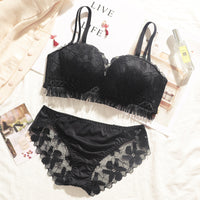 No steel ring gathered underwear set