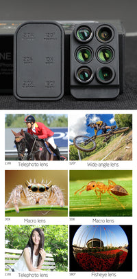 6-in-1 switchable special effects shooting camera case