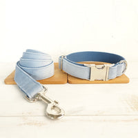 Blue cowboy pet dog collar