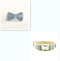 Blue cowboy pet dog collar
