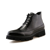 Men'S Boots British Bullock Short Boots High-Top Wedding Bright Leather Shoes