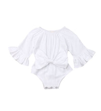 Newborn Baby Girl Ruffled Solid Color Sleeveless Backless Romper Jumpsuit Outfit Sunsuit