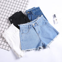 Denim Shorts Women's Summer  Korean Version Of Loose Wide-Legged Wild Thin High-Waisted Hot Pants