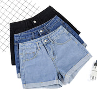 Denim Shorts Women's Summer  Korean Version Of Loose Wide-Legged Wild Thin High-Waisted Hot Pants