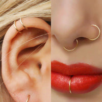 Stainless Steel Round Nose Nail Body Puncture Hypoallergenic