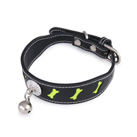 Pet Collar Personality Bone Shape Bell Pet Cat Dog Reflective Collar