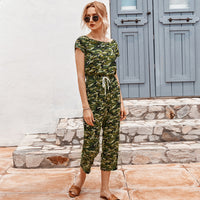 Summer New Fashion Temperament Casual Jumpsuit Cropped Trousers