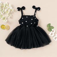 Western Polka Dot Bouffant Net Gauze Skirt Female Baby Fashion
