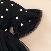 Western Polka Dot Bouffant Net Gauze Skirt Female Baby Fashion