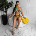 Swimsuit New Multi-rope Cross Bikini Amazon Europe and America Boxer Swimsuit High Waist