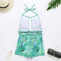 Swimsuit New Multi-rope Cross Bikini Amazon Europe and America Boxer Swimsuit High Waist