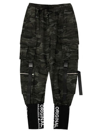 Streamer Overalls Men'S Tide Brand Wild Loose Self-Cultivation Feet Embroidered Youth Multi-Pocket
