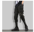 Streamer Overalls Men'S Tide Brand Wild Loose Self-Cultivation Feet Embroidered Youth Multi-Pocket