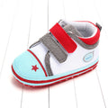 New Color Matching Casual Velcro Soft Sole Baby Canvas Shoes Baby Shoes